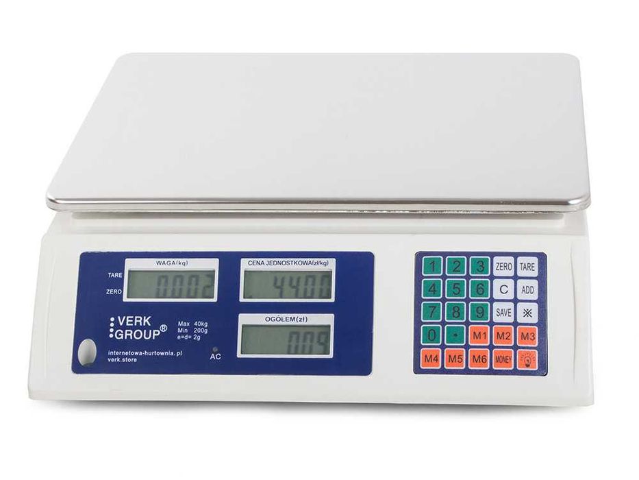 Elektroniczna waga magazynowa sklepowa LCD 40kg/5g przemysłowa
