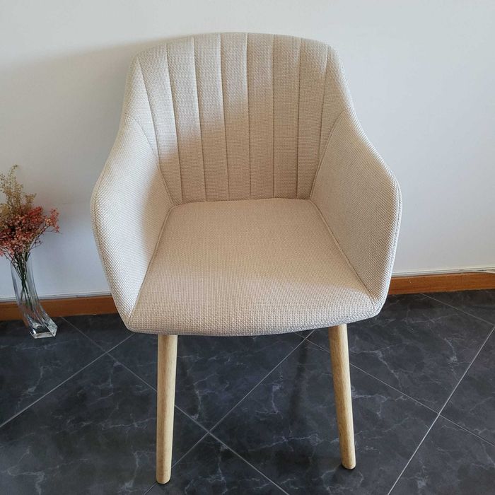 4 Cadeiras de jantar JYSK tecido bege