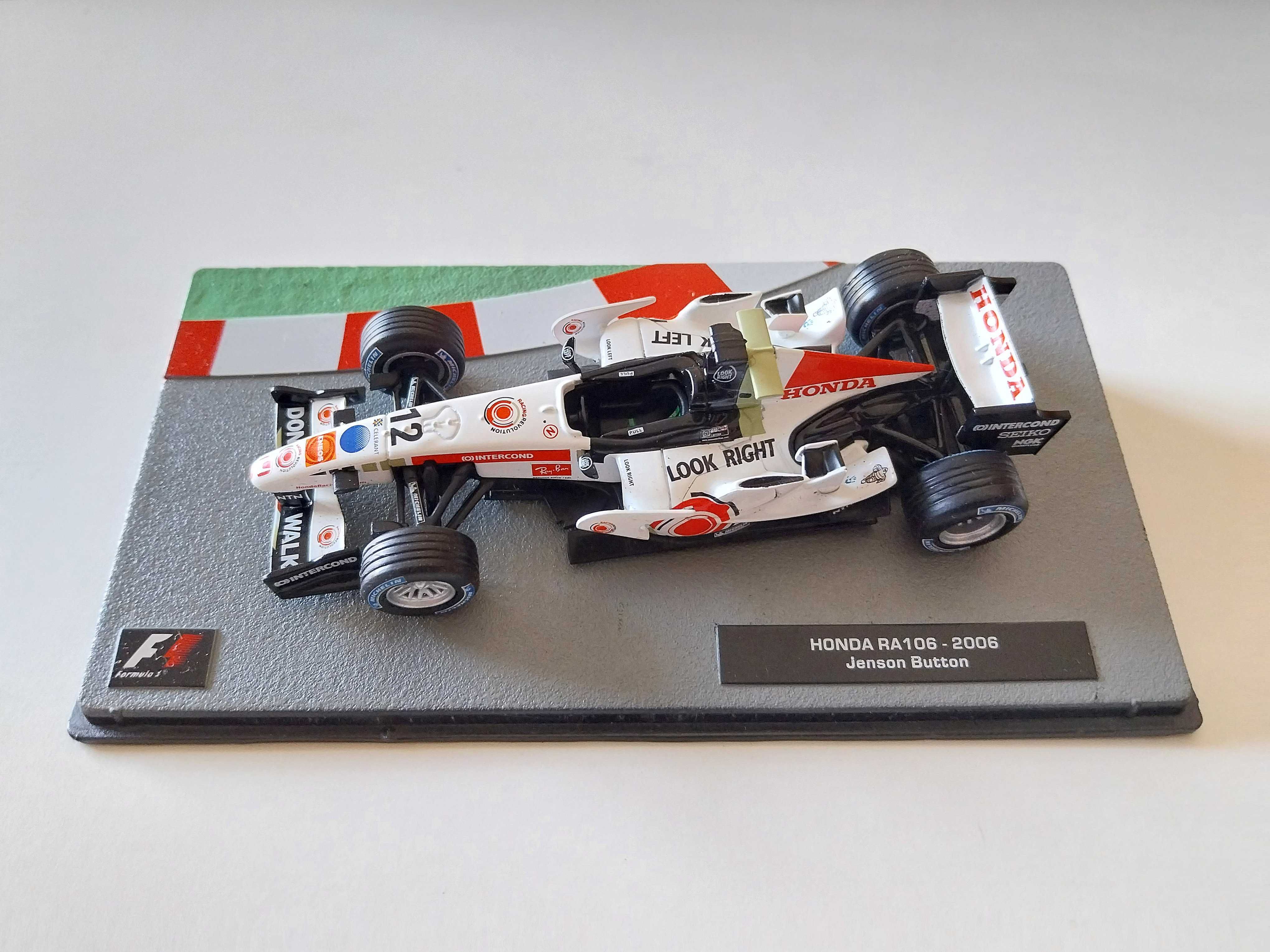 miniatura 1/43 HONDA RA106 Jenson Button (2006) | edição Altaya