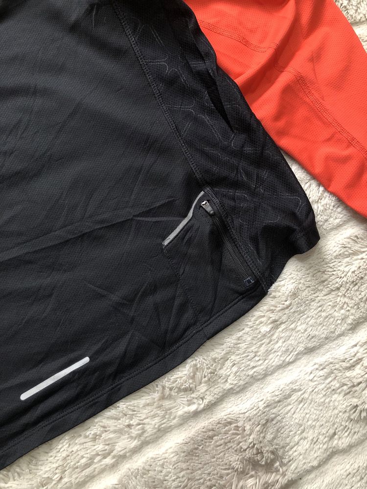 NIKE DRI-FIT (L) Sport Running мужская кофта 1/3зип спортивная лонгсли