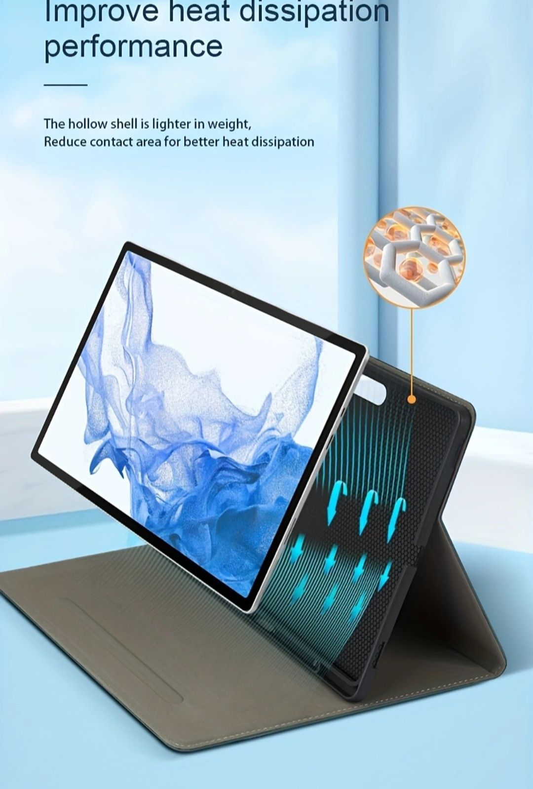 Etui na tablet Lenovo Samsung Tab S7 zielone nowe hit