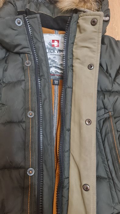 Подростковая зимняя куртка-пуховик аляска 40р