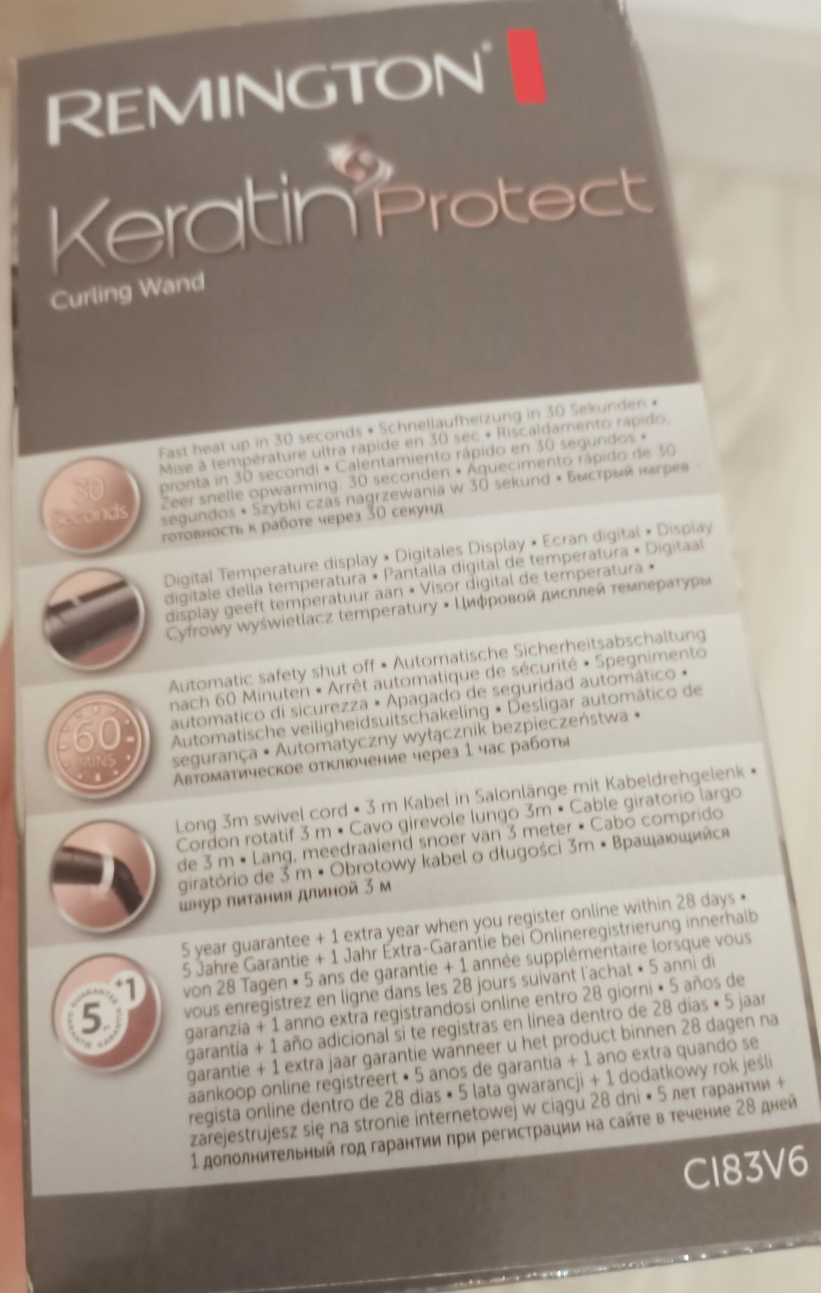 Lokówka REMINGTON Keratin Protect CI83V6 E51