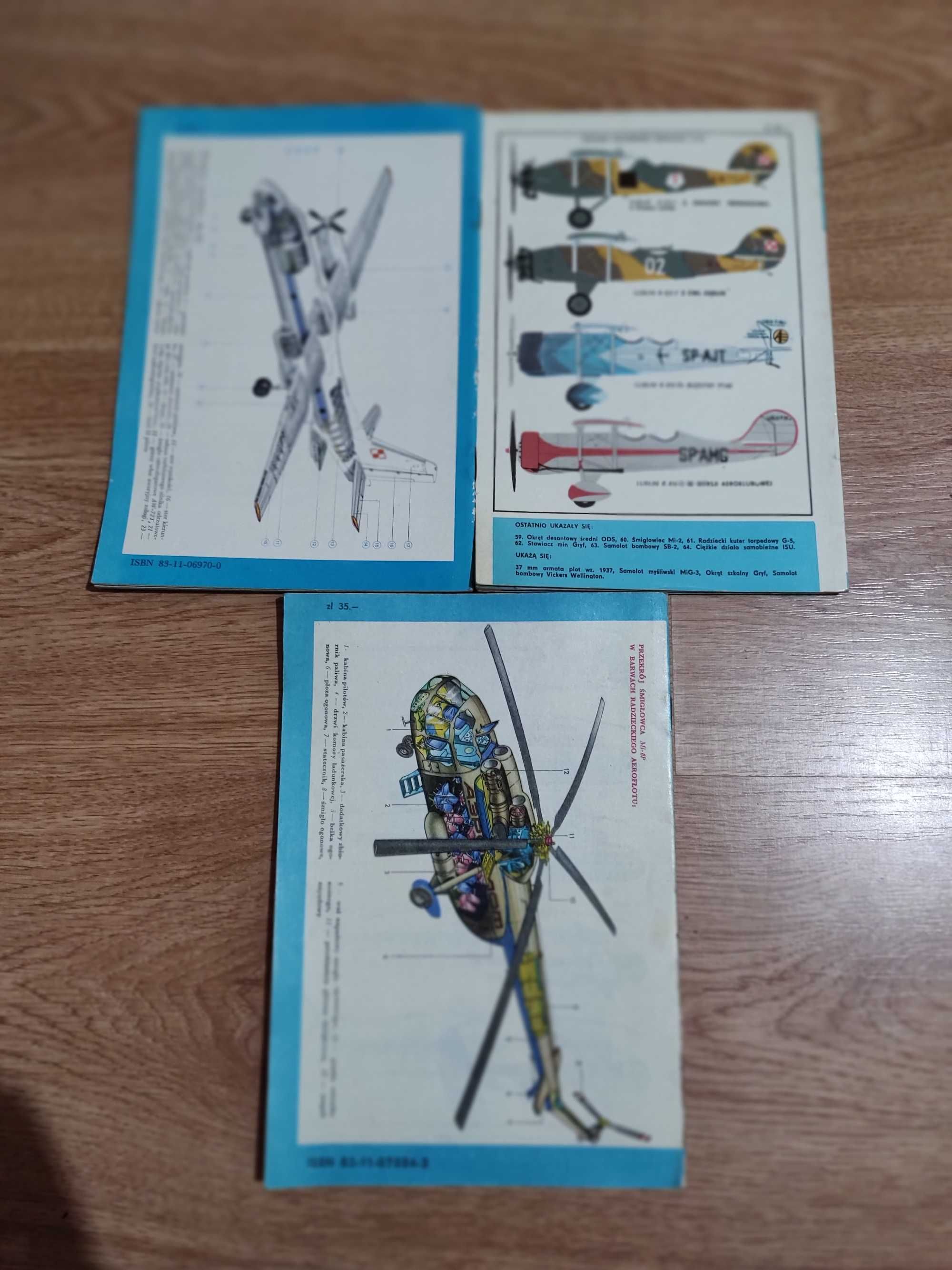 3 zeszyty TBiU Mi-8, AN-26, Lublin R-XIII