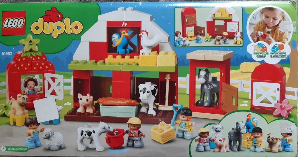 Lego Duplo 10952 - farma, traktor, zwierzęta.