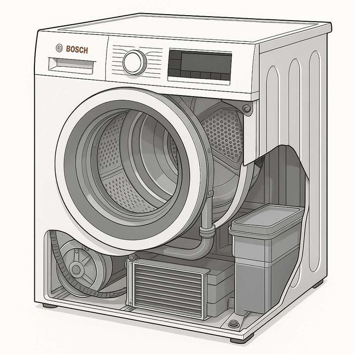 Ремонт сушильных машин Bosch / Siemens в Одессе