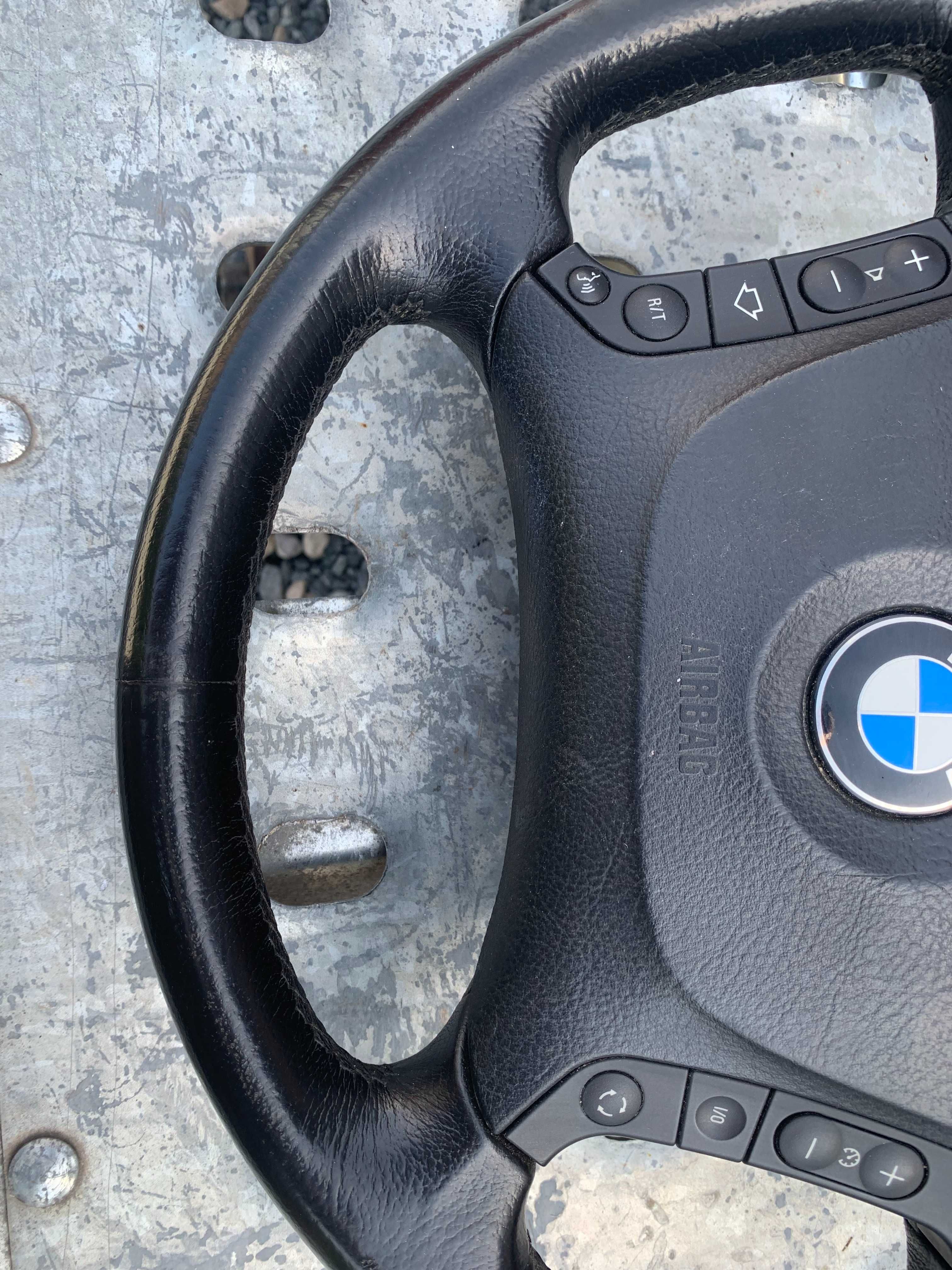 Bmw 5 e39 lift kierownica multifunkcja kompletna skóra