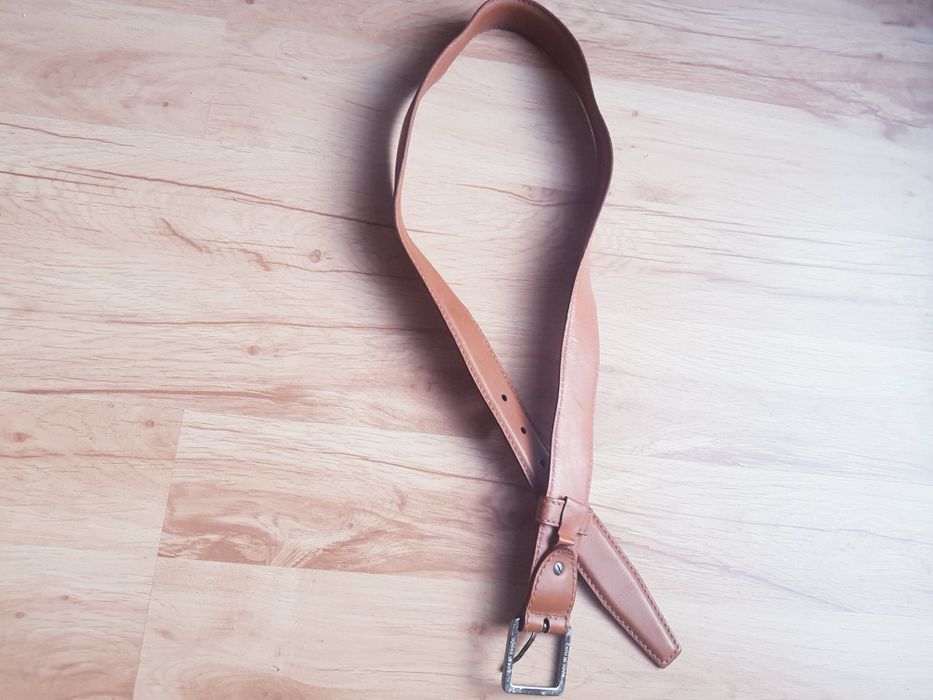 Skórzany pasek męski marki Ermenegildo Zegna