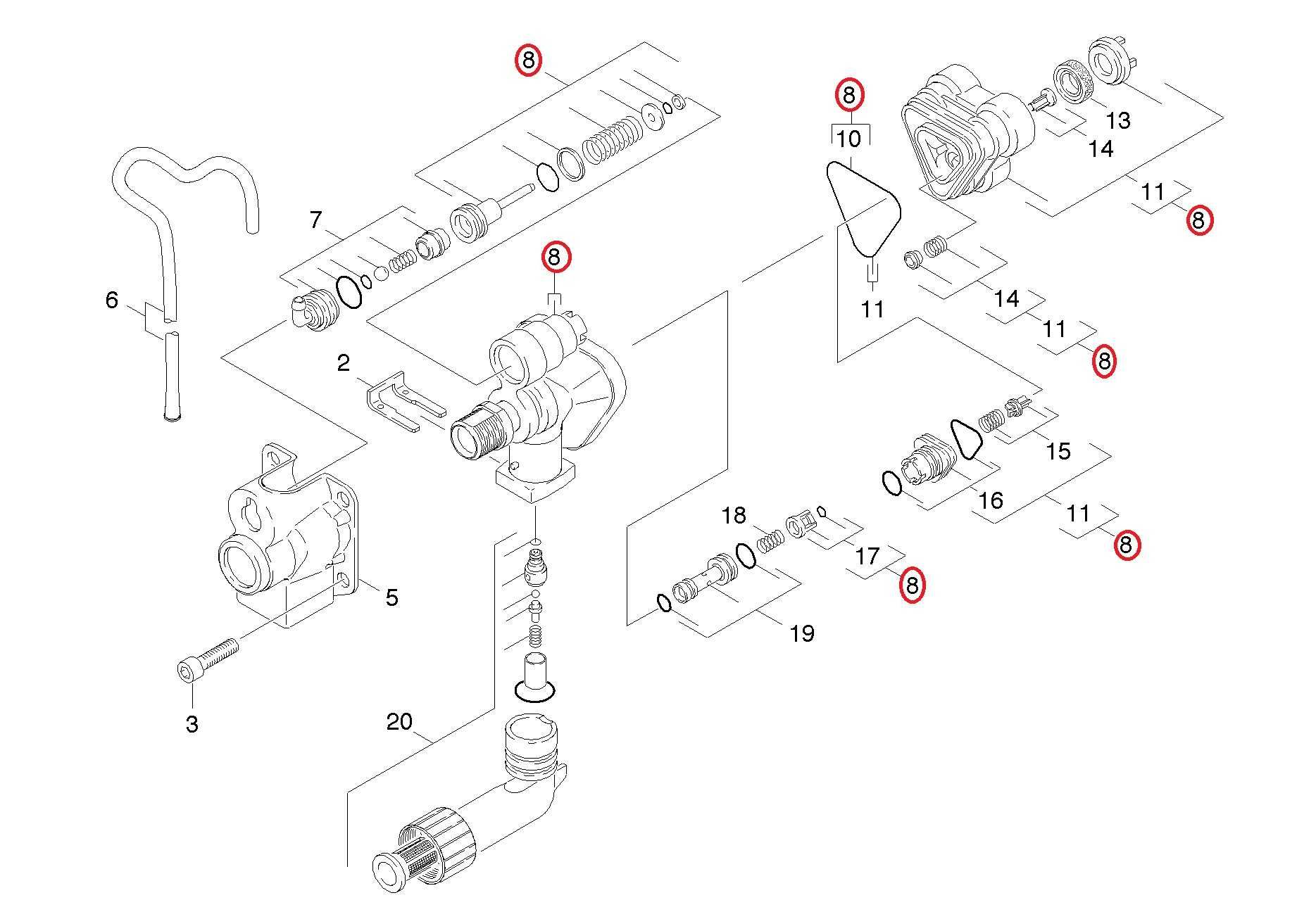 Karcher głowica cylindrowa i głowica sterująca
Nr kat. 9.001-216