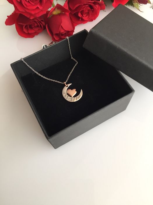 Срібна цепочка Xenox, Місяць & Серце, Австрія