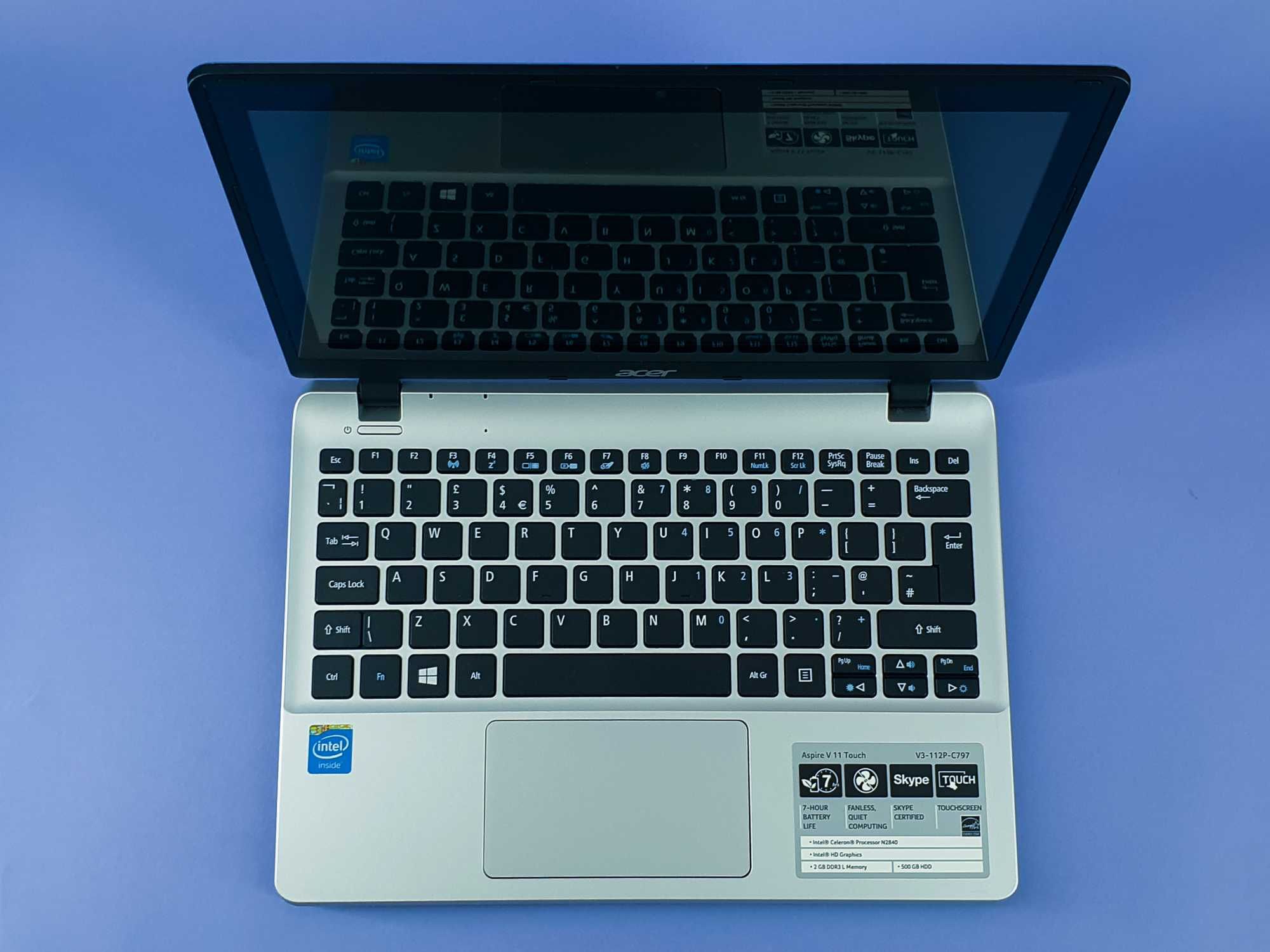 Laptop ultrabook Acer Aspire V11 Touch 11,6" Celeron 2,16 GHz zasilacz