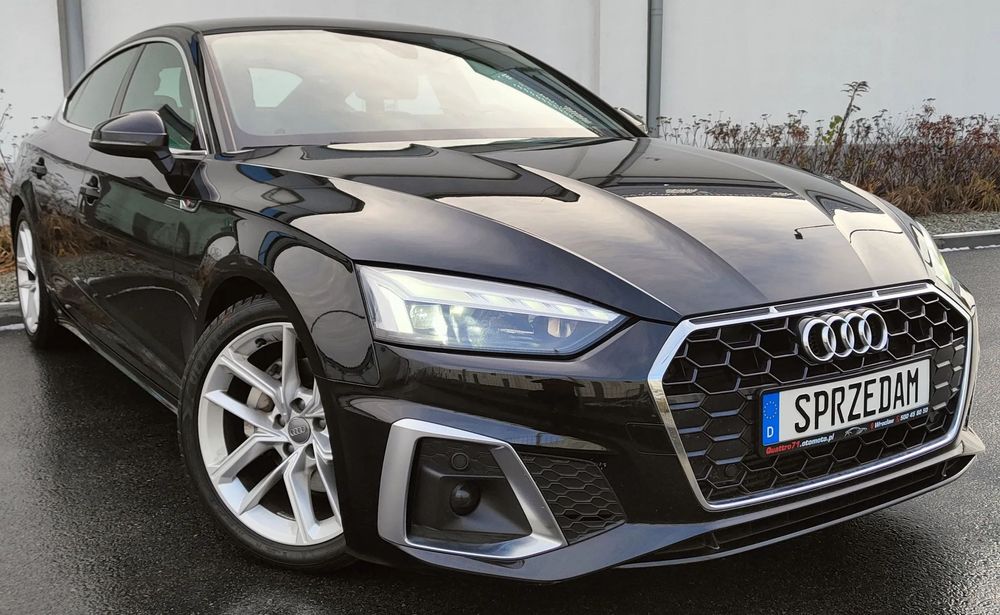 Audi A5 Sportback 2xS_Line*40TFSI*204KM*LED*Ambiente*Bang&Olufsen*Virtual*PółSkóry*Alu18