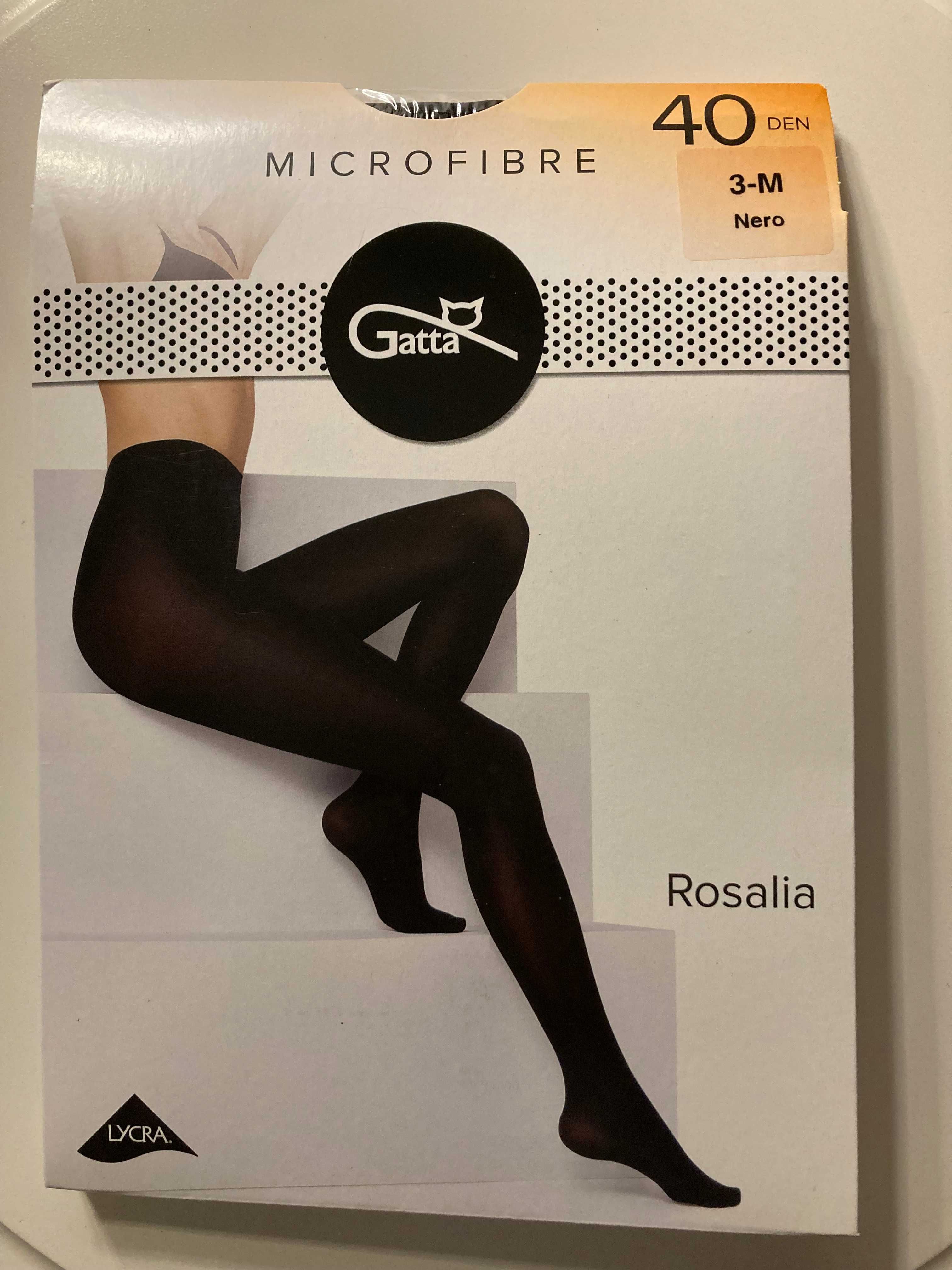 Rajstopy Gatta Rosalia  40Den 3-M NERO