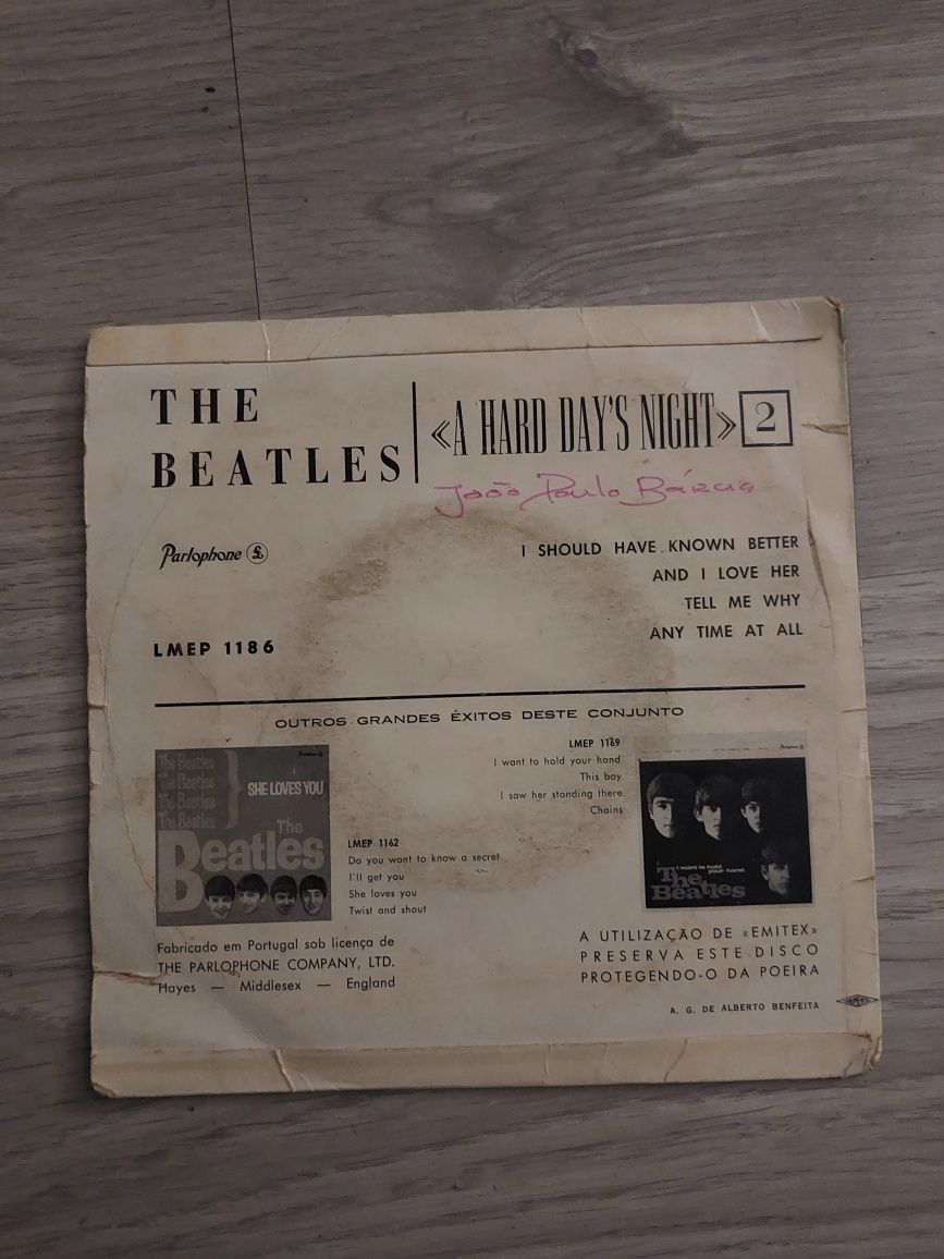 Disco Vinil The Beatles A Hard Days Night Single LMEP 1187 RARO