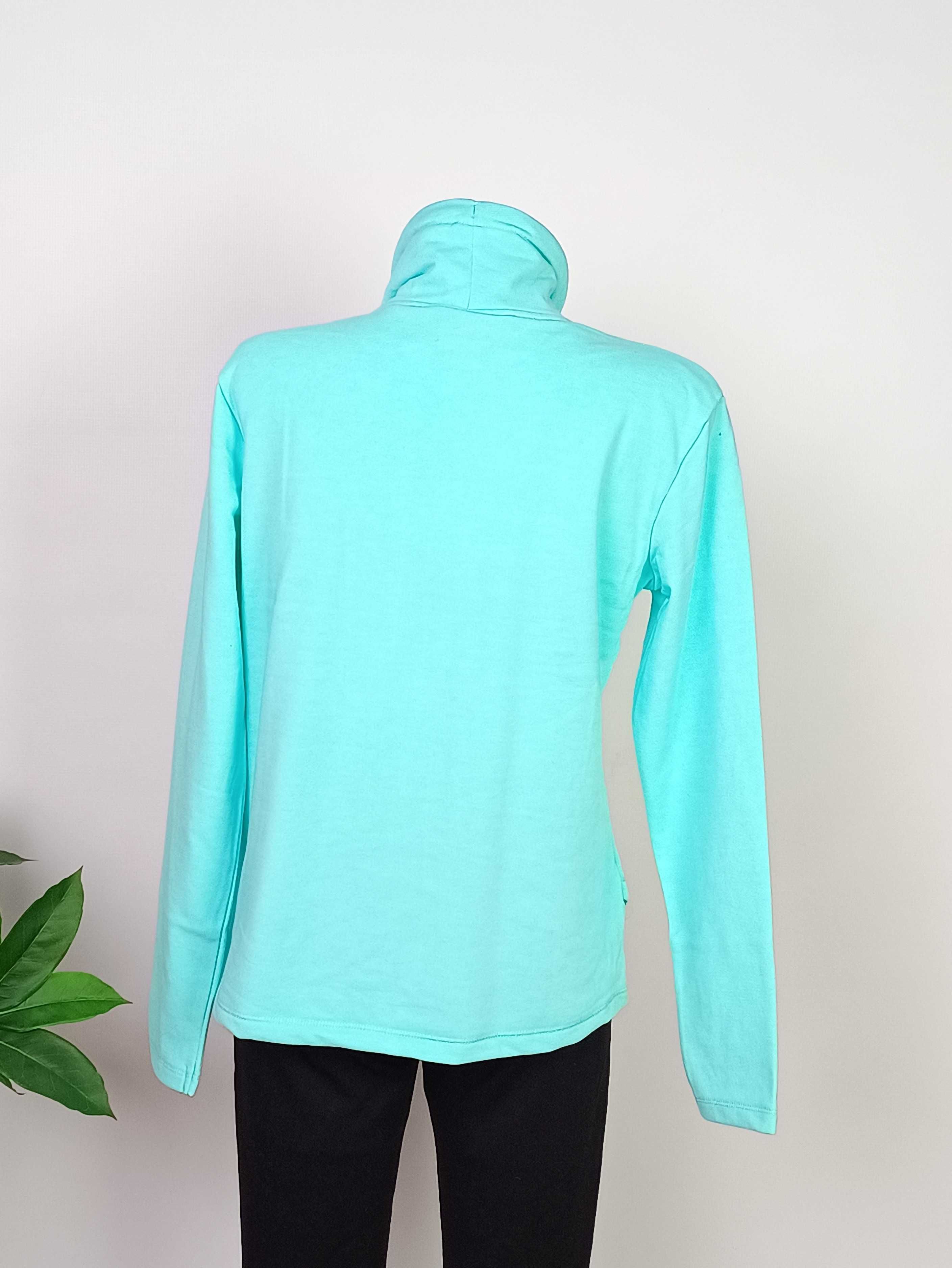 Nowa niebieska bluza golf wysoki kołnierz bawełniana damska Dare2b 36