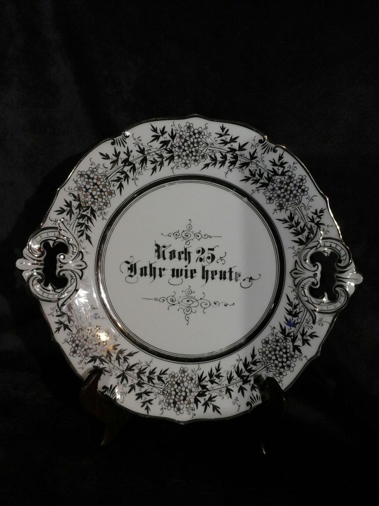 OHME Porcelana Śląska Patera Szczawienko Neder-Salzbrum Patera Silesia