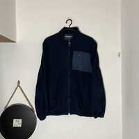 Granatowa bluza polar Tommy Hilfiger y2k vintage gorpcore