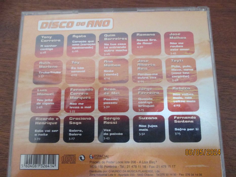 3 cd's - Portugal mix vol. 3 - Portugal em festa - Disco do ano