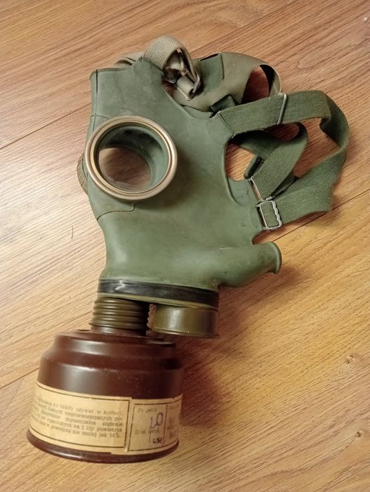 Maska ma-1 ma1 przemysłowa PRL stara przeciwgazowa gazowa