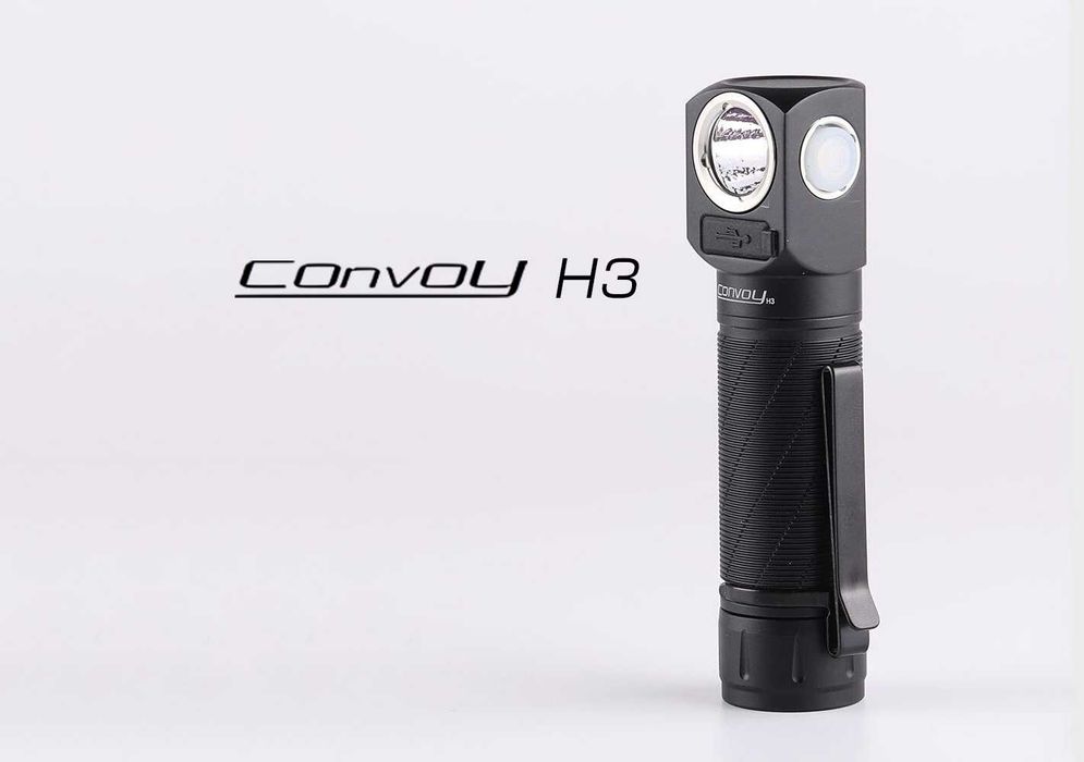 Налобний Ліхтарик Convoy H3 SST40 - 21700, Type-C, Різне світло. ОПТ