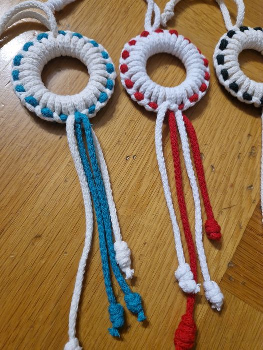 Ozdoby świąteczne makrama