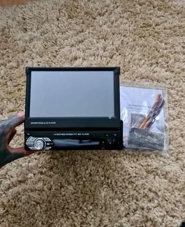 AutoRádio Retratil 1 din Universal Mirrorlink,Faz chamadas,60x4w Novo