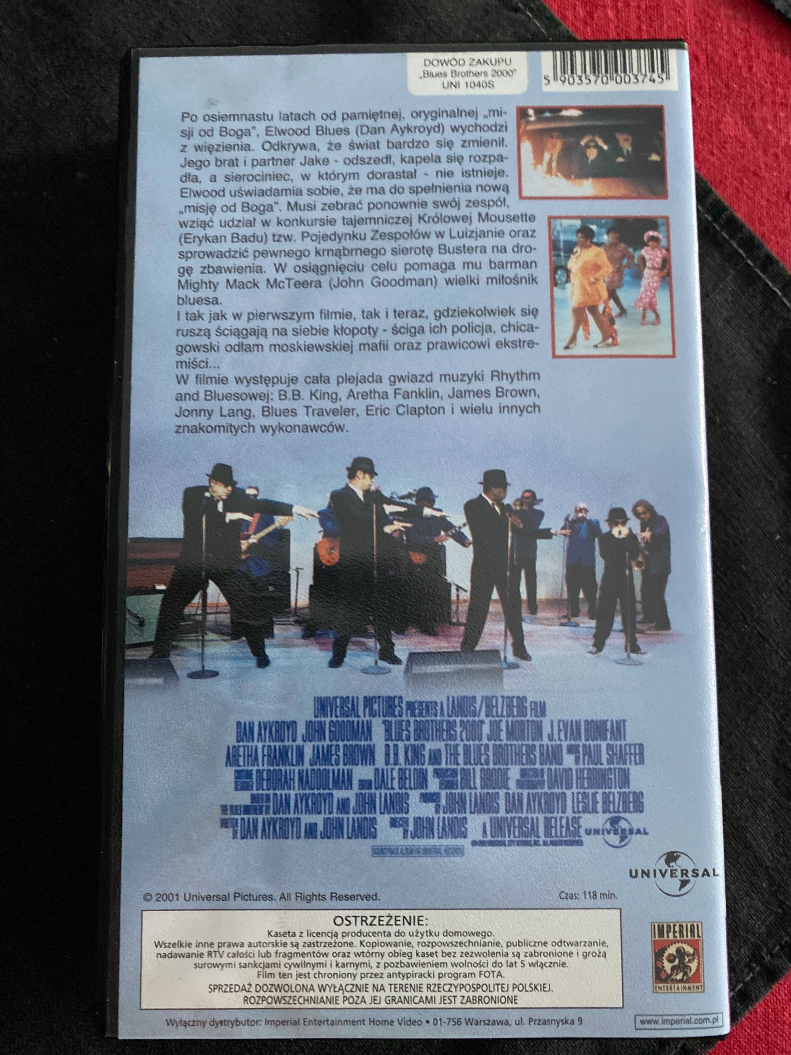 Blues Brothers 2000-film na kasecie VHS