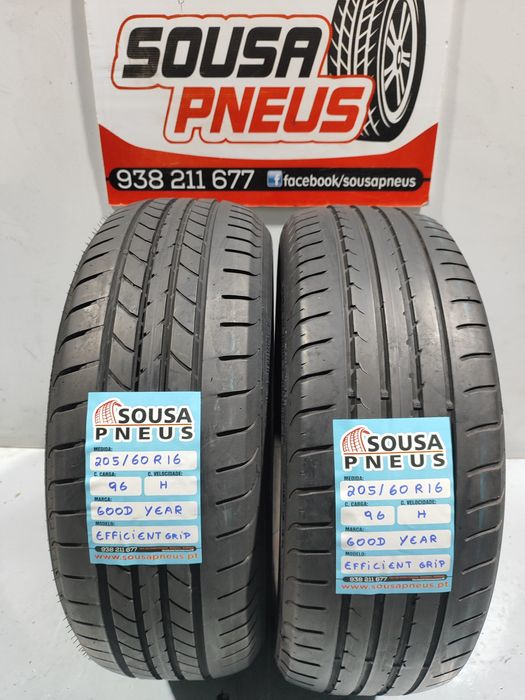2 pneus semi novos 205-60R16 Good year - Oferta dos Portes