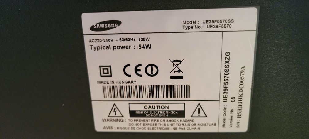 Телевізор samsung UE39F5570SS