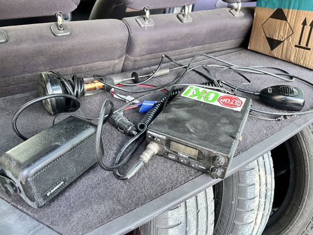 CB Radio President Teddy + Antena + Głośnik zewnętrzny – KOMPLET!