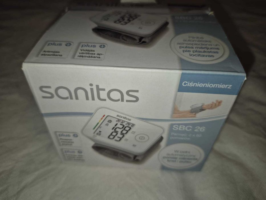 Ciśnieniomierz nadgarstkowy Sanitas SBC 26 – komplet