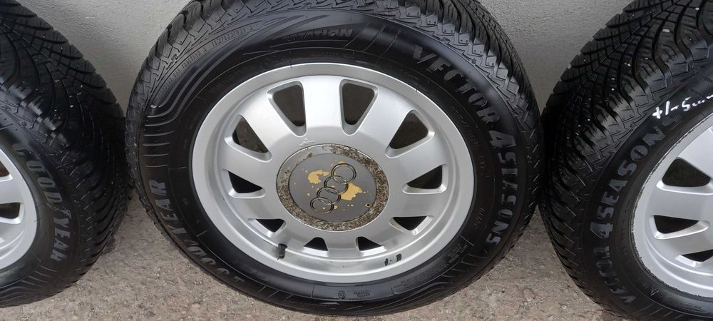 Felgi aluminiowe koła opony wielosezon Audi A4 B5 A6 C5 5X112 15"kpl