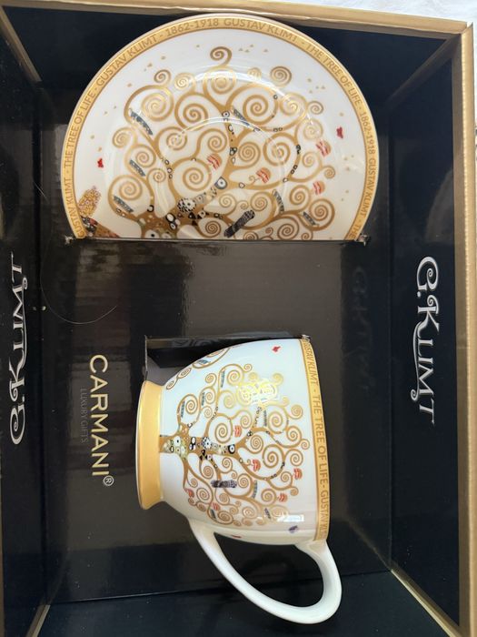 Filiżanka Carmani porcelana Gustav Klimt