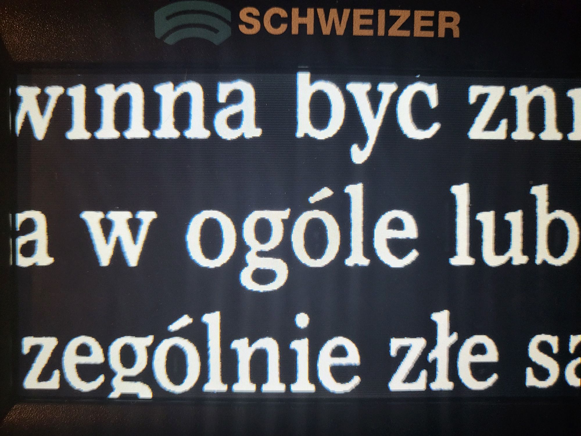 Lupa elektroniczna dla niedowidzących.