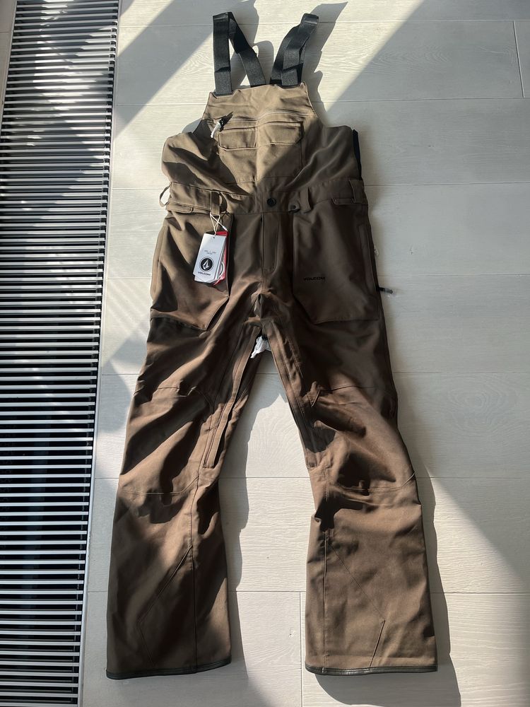 Spodnie Volcom roan bib overall 15k S  snowboard narty narciarskie