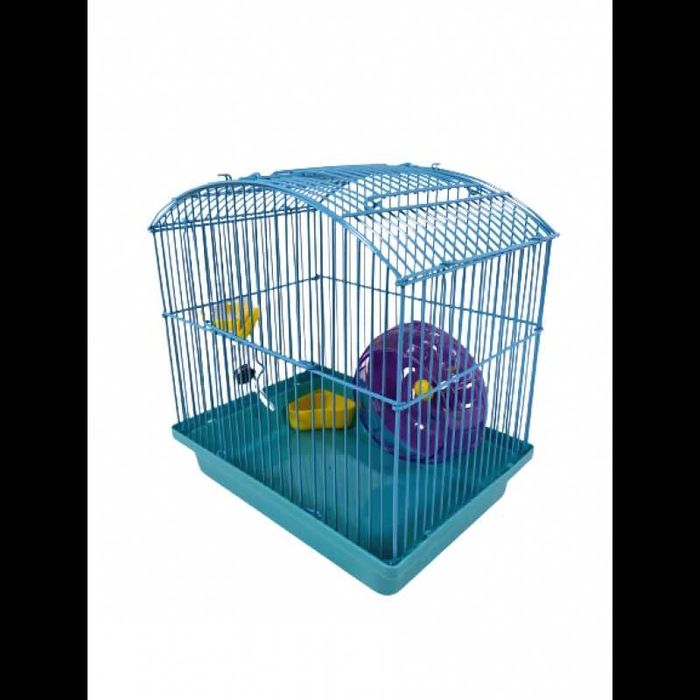 Очень дешевая клетка для хомяков AV053. Яркие цвета, полный комплект