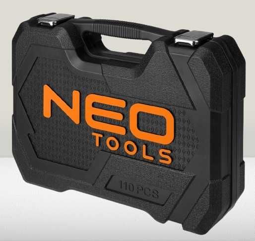 Klucze nasadowe Neo Tools 110 elementów 1/2" + 1/4" zestaw narzędzi