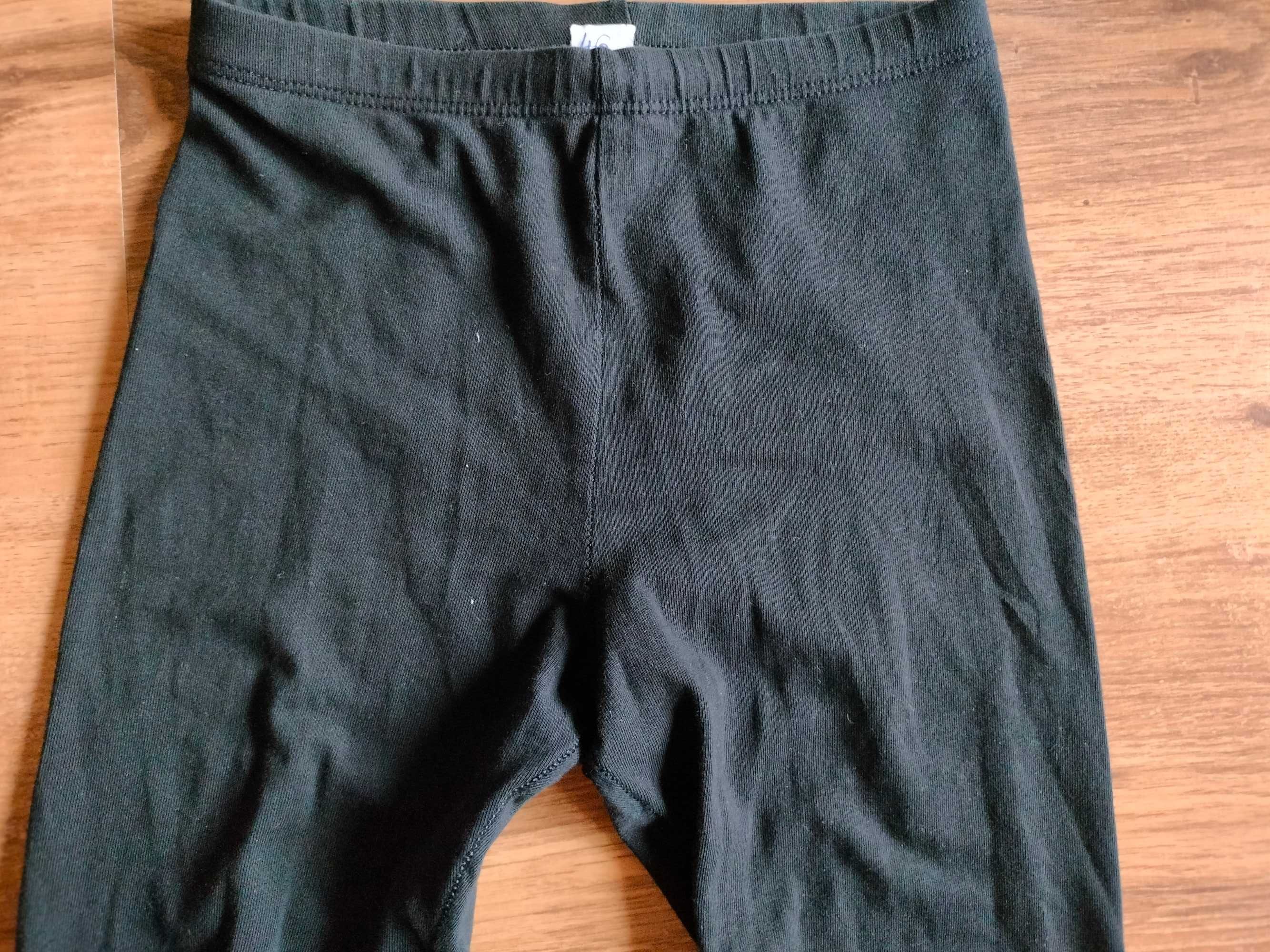 Czarne legginsy H&M 134 cm