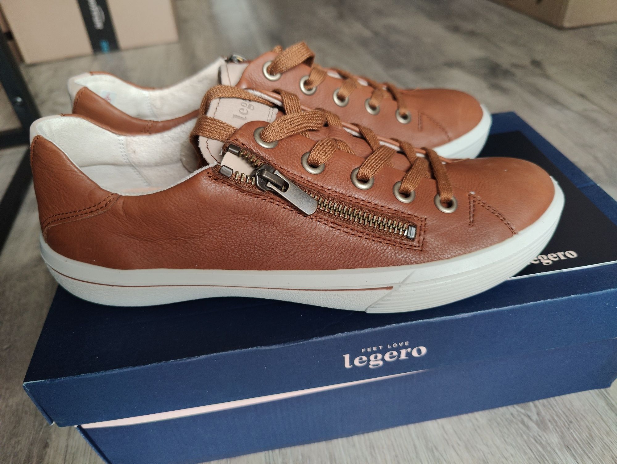 Legero Fresh sneakersy skórzane damskie r. 41