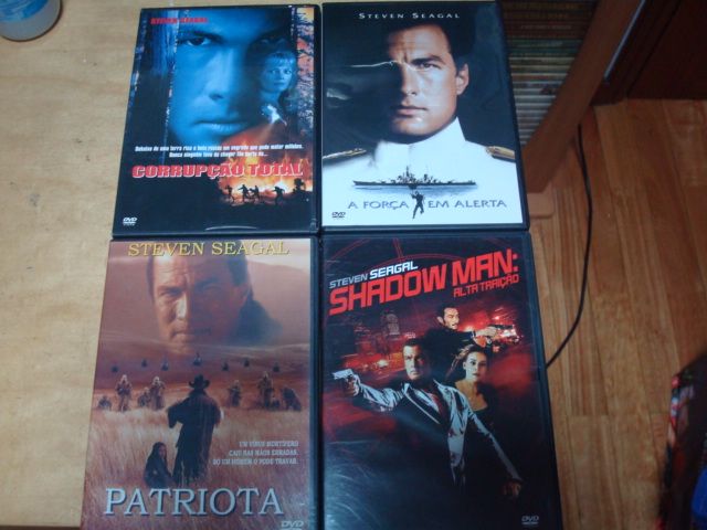 lote 17 dvds steven seagal ,voo em furia,o patriota,nico