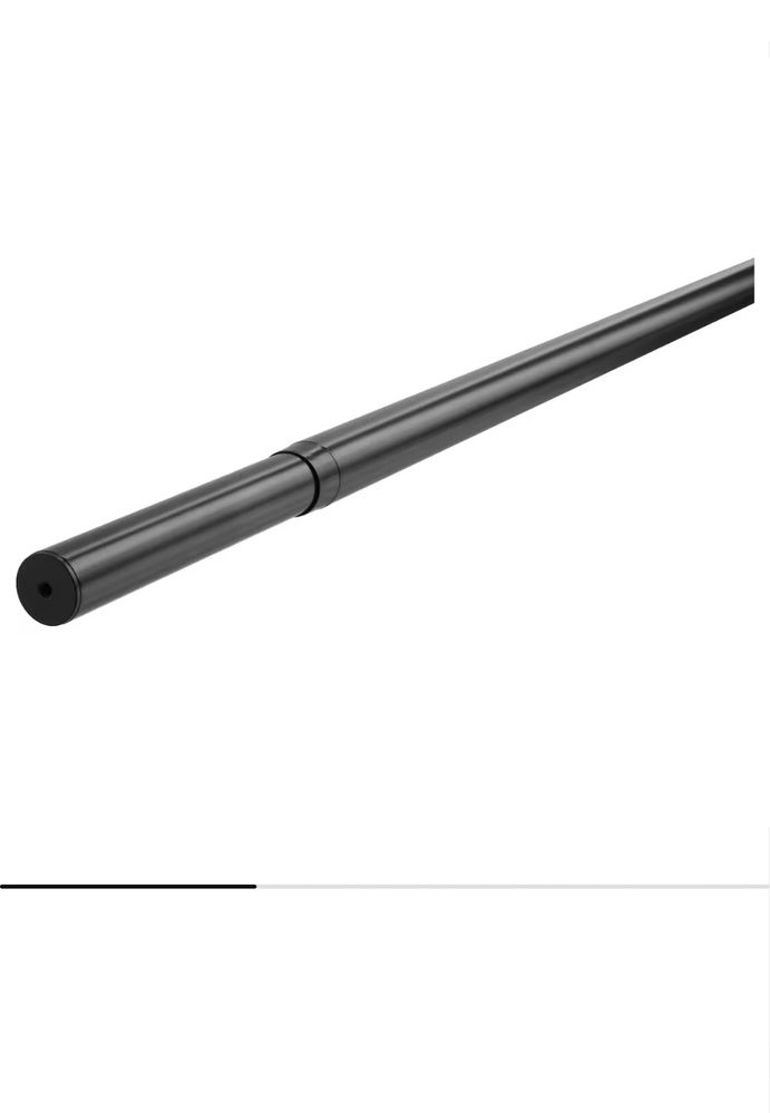 Varão extensível ikea preto