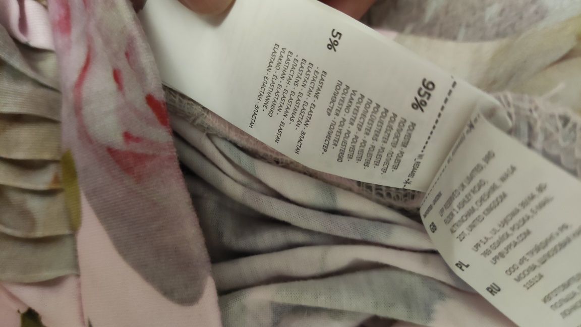 Kwiecista spódnica od Reserved w rozmiarze 40.