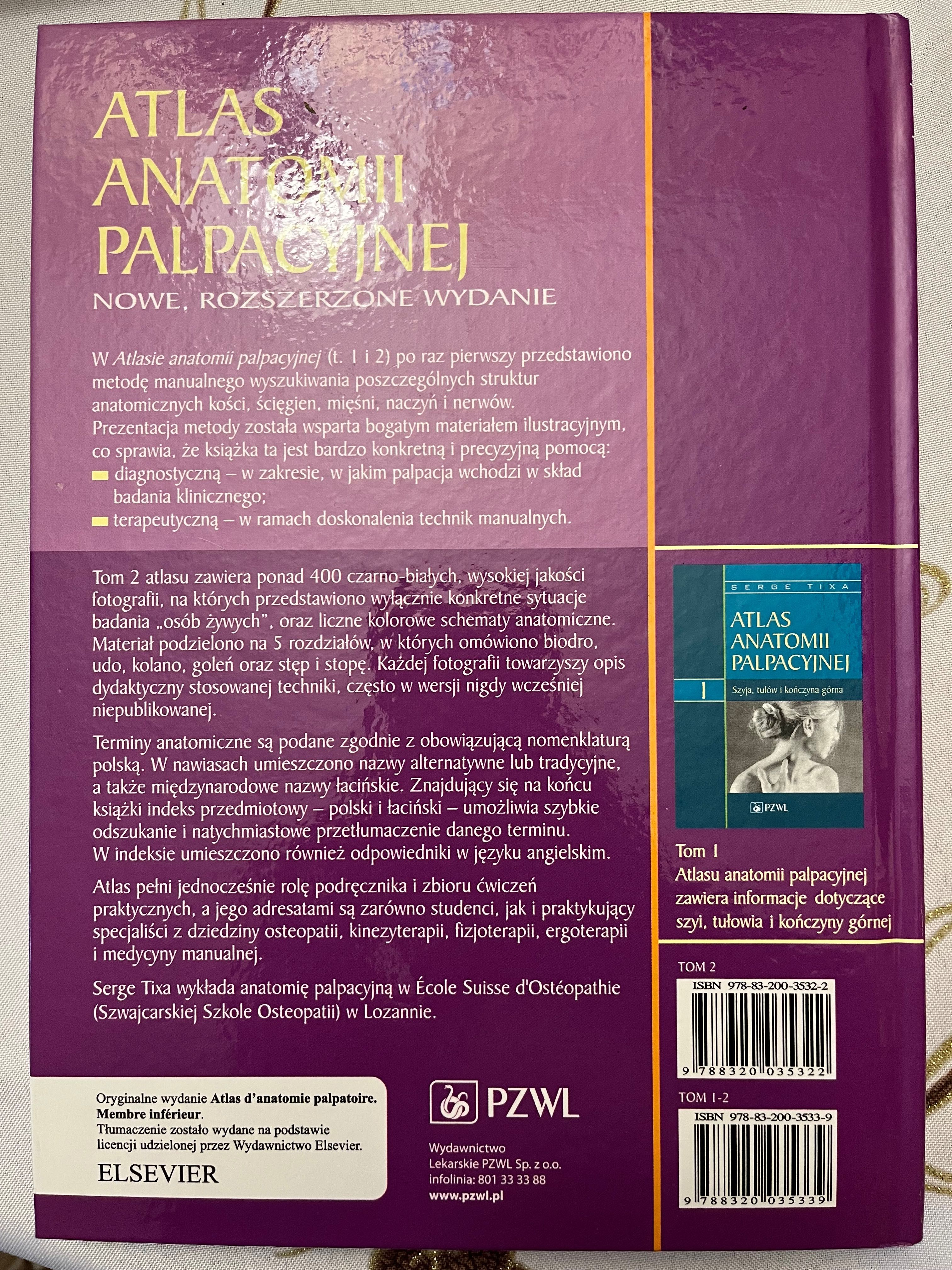 Atlas anatomii palpacyjnej Tom 2 kończyna górna
