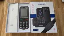 Telefon dla seniora nowy, gwarancja  Maxcom MM735 z opaską