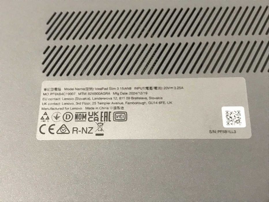Ноутбук LENOVO IdeaPad Slim 3 15IAN8 (новий)