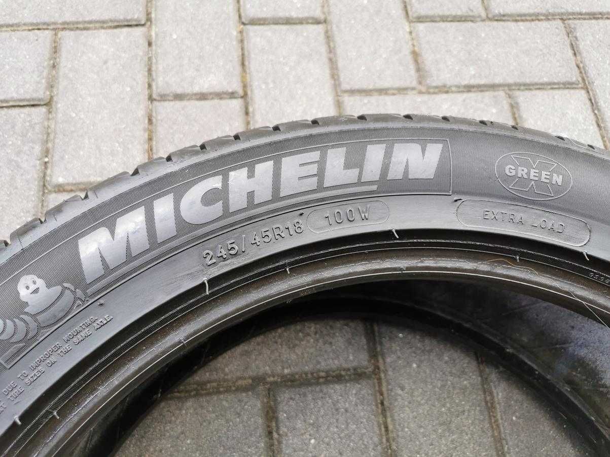 245/45 100W R18 MICHELIN Primacy3 7mm 2015r Letnie Opony 2szt Ładne