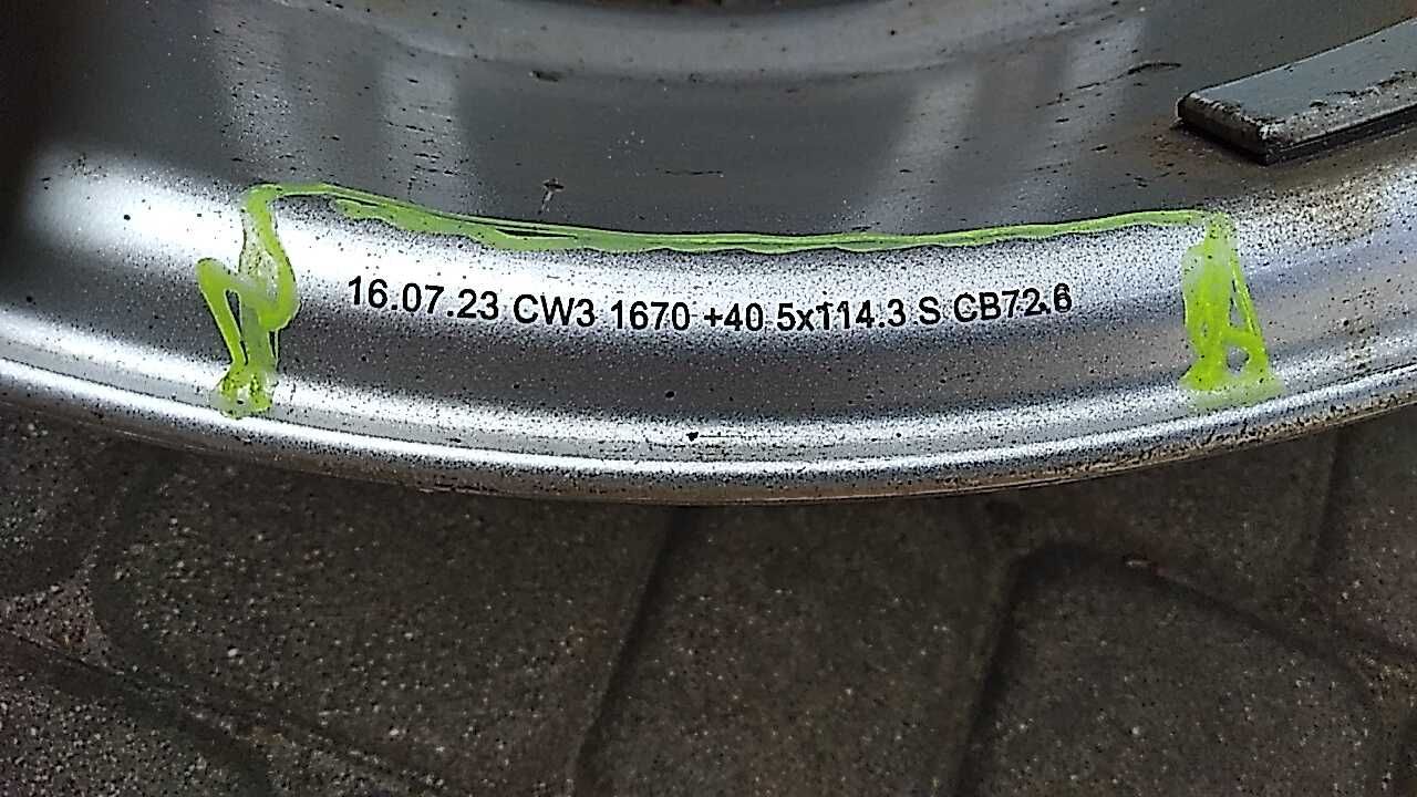 felgi aluminiowe 16 cali z czujnikami  5x114,3