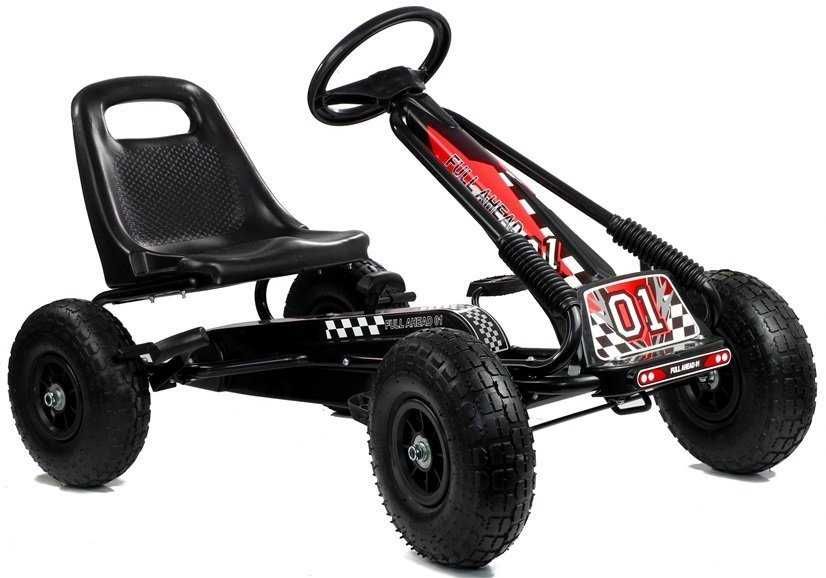 Gokart Czarny A-15 Pompowane Koła CZARNY/TYLKO WYSYŁKA
