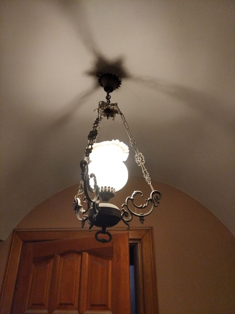 Lampa wisząca_żyrandol_retro