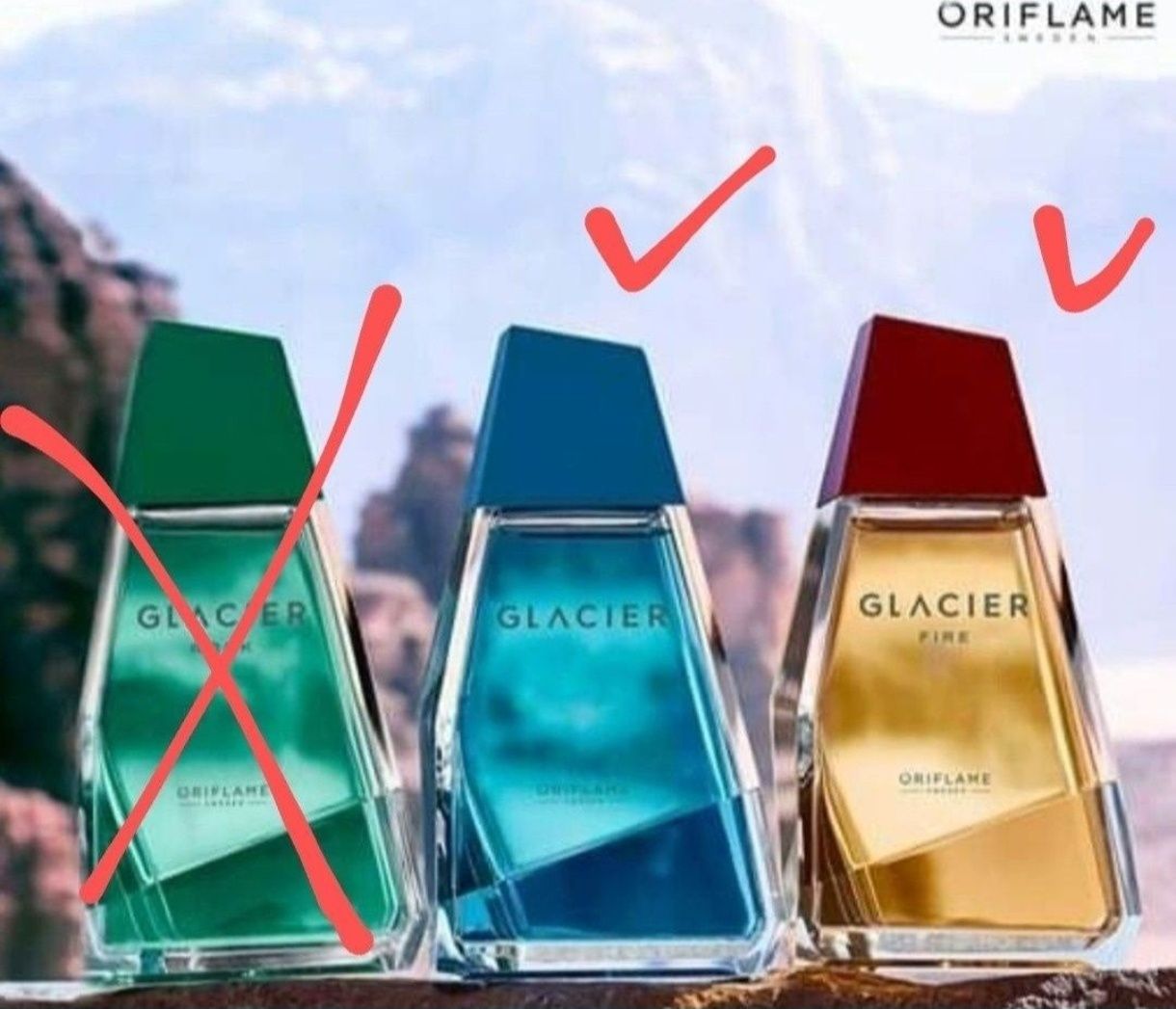 Glacier Fire Oriflame - folia